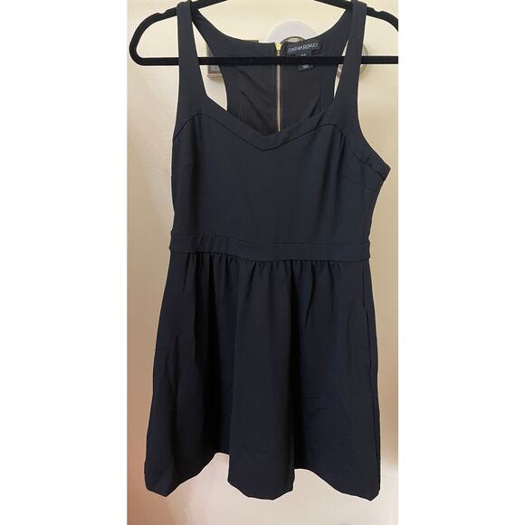 Cynthia Rowley Dresses & Skirts - Cynthia Rowley Women Dress Sz 10 Black Stretch Pockets Skater Racerback FitFlare